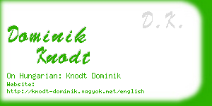 dominik knodt business card